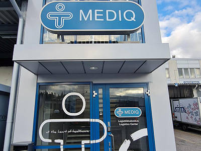 Koskelon logistiikkakeskus sisäänkäynti