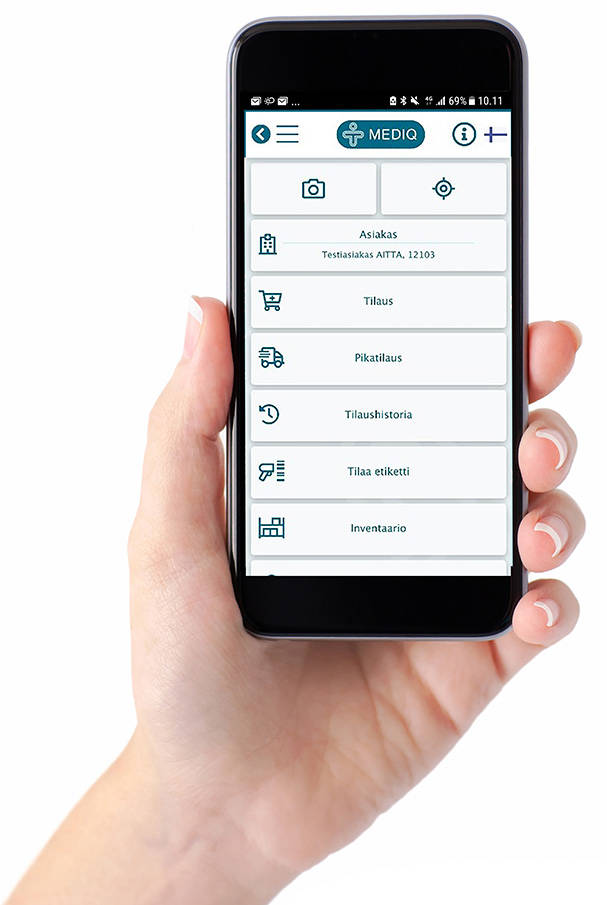 Aitta mobiilisovellus puhelimessa