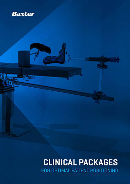 Baxter leikkauspöytien varusteet -esite