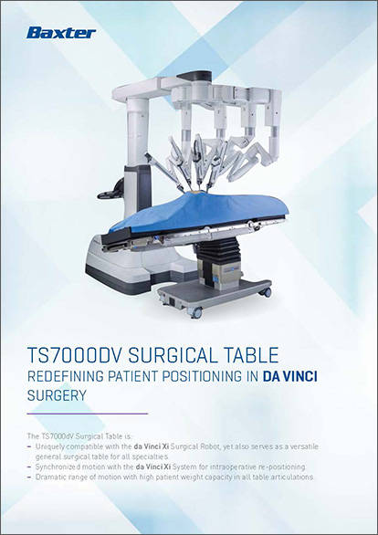 Baxter TS 7000 dV leikkauspöytä -esite
