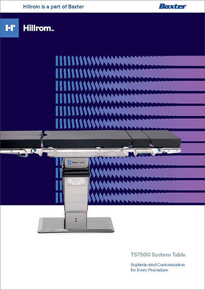 Baxter TS7500 leikkauspöytä -esite