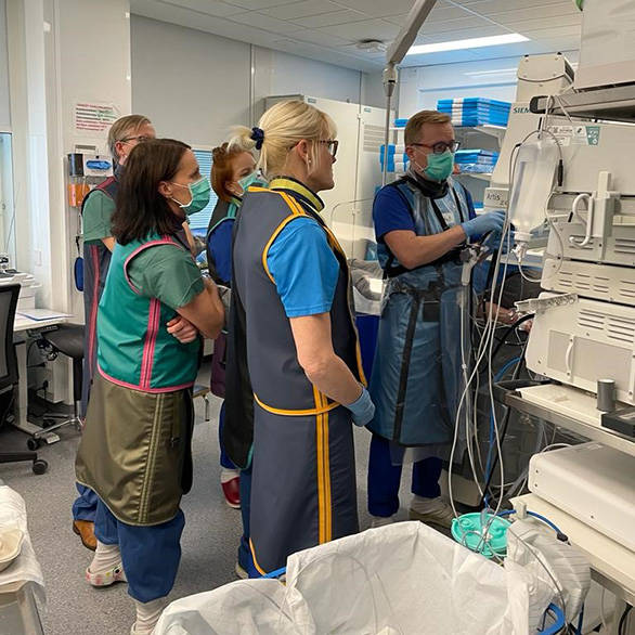 Taysissa ERCP-toimenpiteessä kokeiltiin uutta Micro-Techin cholangioskooppia, EYEMAXia