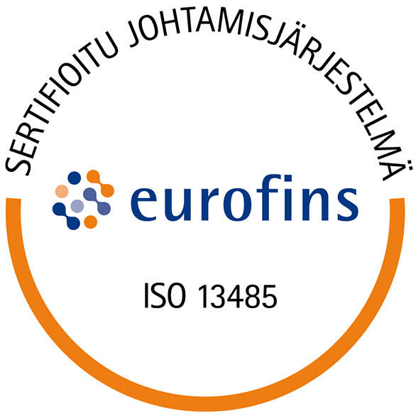 Eurofins ISO 13485 sertifikaatti